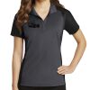 Ladies Colorblock Micropique Sport Wick ® Polo Thumbnail