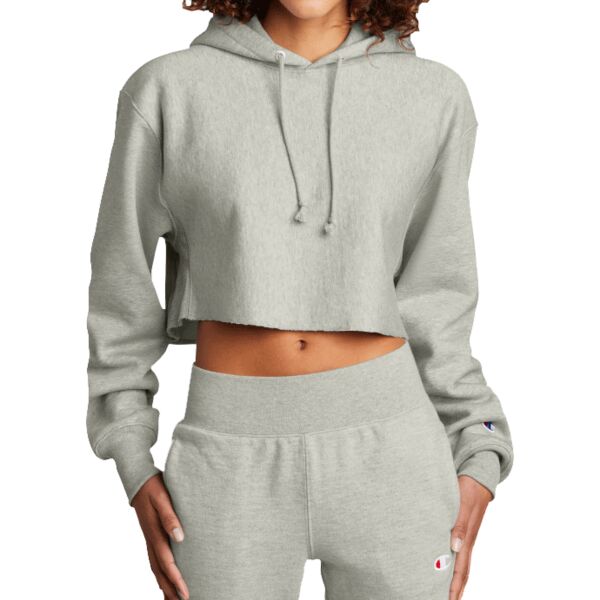 Women's Reverse Weave ® Cropped Cut Off Hooded Sweatshirt Thumbnail
