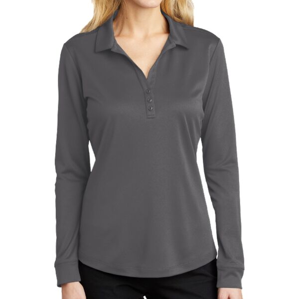 Ladies Silk Touch Performance Long Sleeve Polo Thumbnail