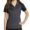 Ladies Colorblock Micropique Sport Wick ® Polo Thumbnail